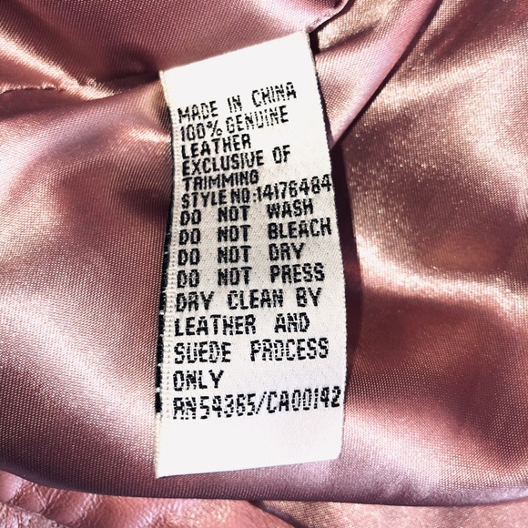 Leather Ice Pink/Rose Cropped Jacket - Picture 13 of 16
